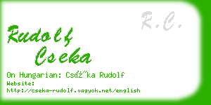 rudolf cseka business card